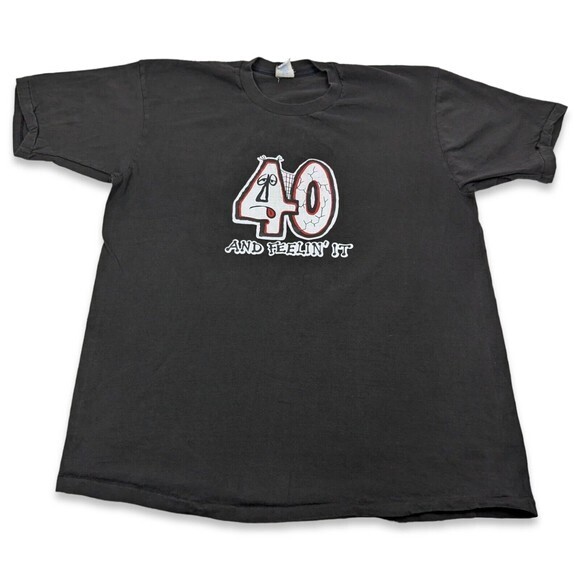 Vintage Nordstrom Tag‎ "40 and FEELIN' IT" (2XL) Shirt HAPPY BIRTHDAY! Gag Gift - Picture 1 of 9